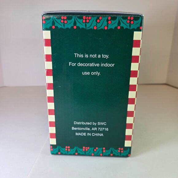 Vintage Fabric Mache Santa Claus Ornament with Box SWC Bentonville AR - Picture 2 of 9